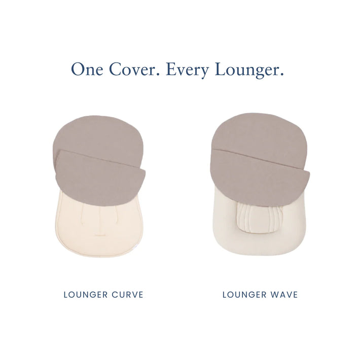 Snuggle me LoungerCurveCover organic cotton muslin