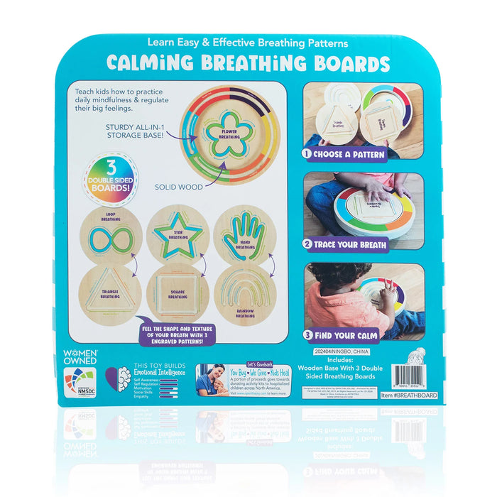 FDMT Open Joy Planche de respiration en bois pour enfants – Outil de pleine conscience et de régulation émotionnelle