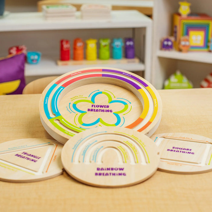 FDMT Open Joy Planche de respiration en bois pour enfants – Outil de pleine conscience et de régulation émotionnelle
