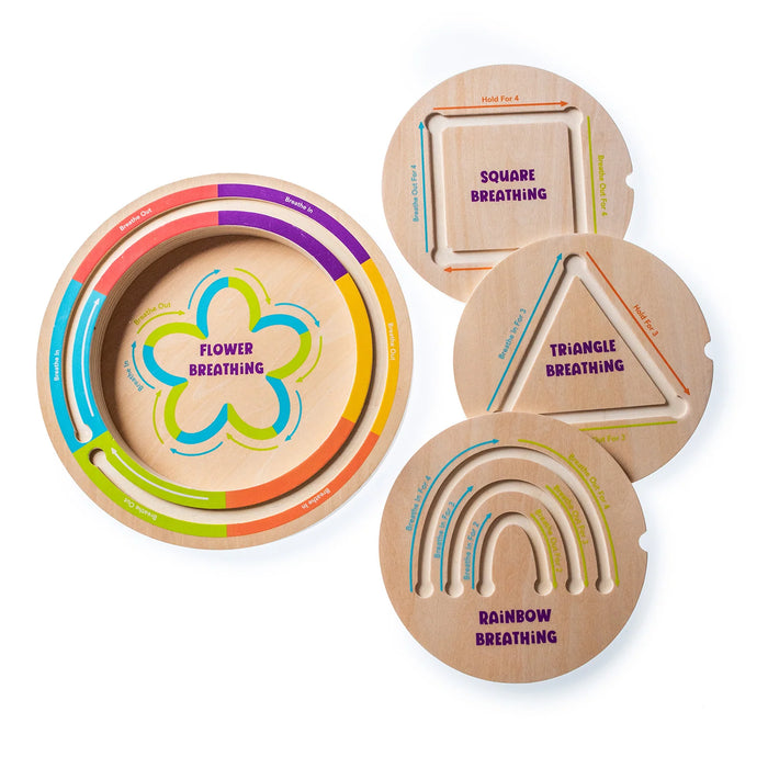 FDMT Open Joy Planche de respiration en bois pour enfants – Outil de pleine conscience et de régulation émotionnelle