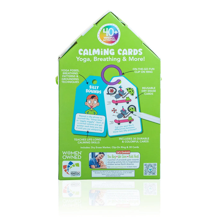 Cartes effaçables à sec Open Joy FDMT – Cartes apaisantes pour enfants | Régulation émotionnelle et pleine conscience