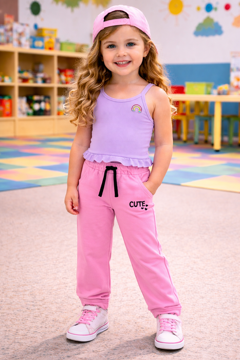 Green Jeans Toddlers and Girls Fleece Jogger Pants - 4 to 6x