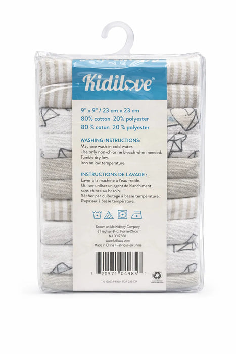 Kidilove Washcloths - Pack of 6