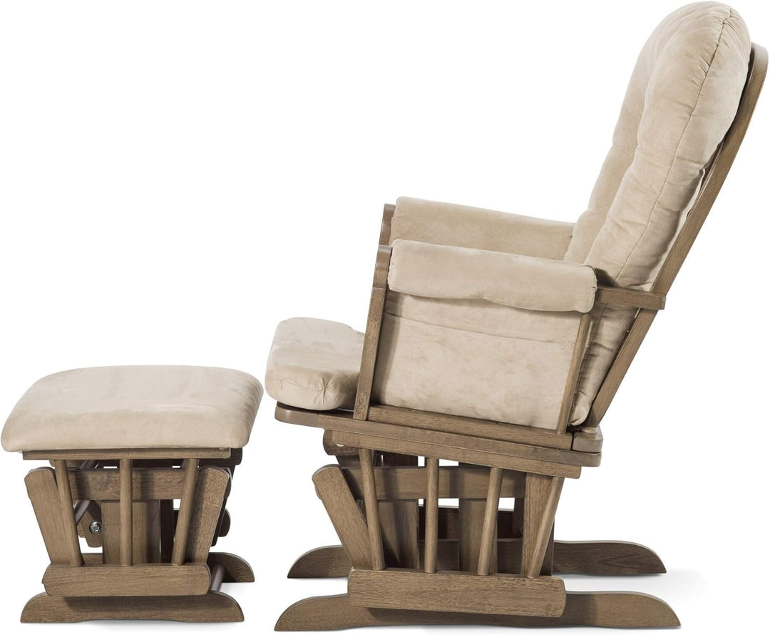 Child Craft Cozy Glider Chair Dusty Heather/Beige Profil View