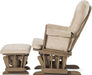Child Craft Cozy Glider Chair Dusty Heather/Beige Profil View
