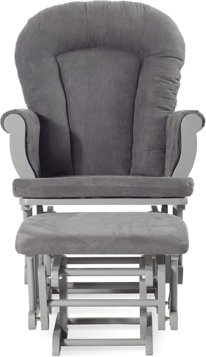 Child Craft Cozy Glider Chair Cool Grey/Dark Grey Front