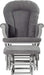 Child Craft Cozy Glider Chair Cool Grey/Dark Grey Front