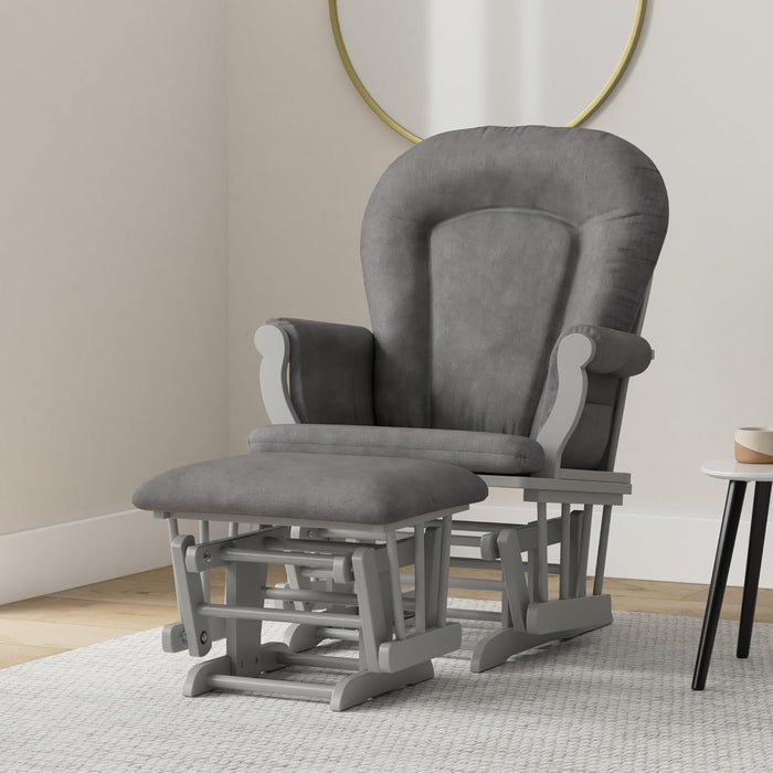 Child Craft Cozy Glider Chair Cool Grey/Dark Grey Lifestyle
