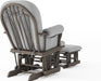 Child Craft Cozy Glider Chair Dapper Grey/Light Grey - back