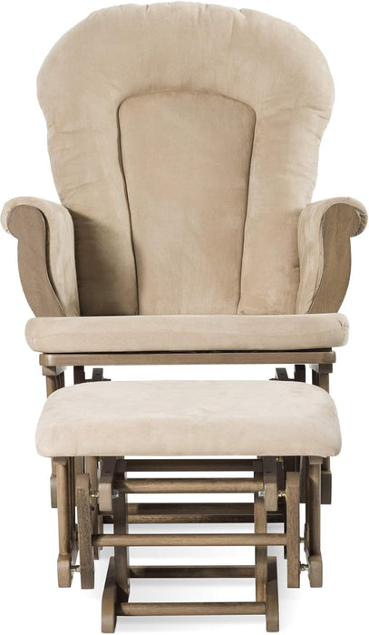 Child Craft Cozy Glider Chair Dusty Heather/Beige Front