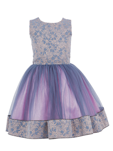 Cinderella Couture® Filles Robe 3 pièces avec veste et sac à bandoulière en jacquard Lala et Erina | 2 à 12 ans