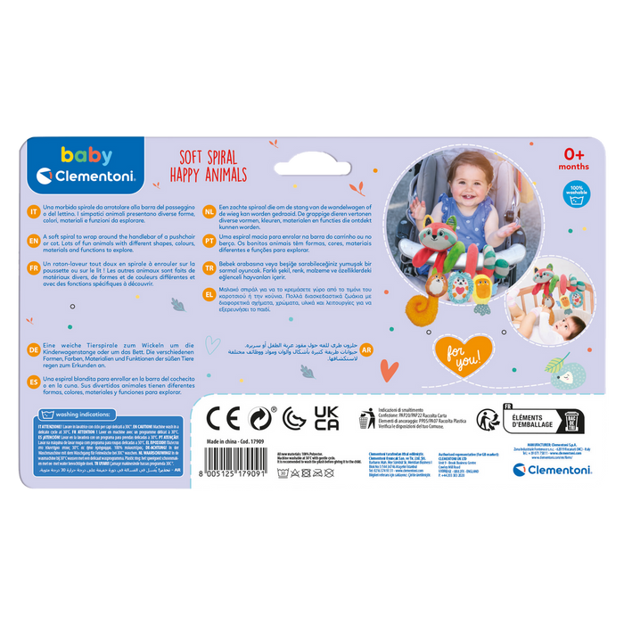 Clementoni® Soft Spiral Happy Animal 0+
