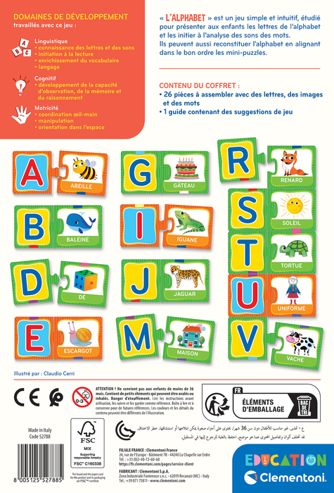 Clementoni® Kids Education Alphabet 3-5 years