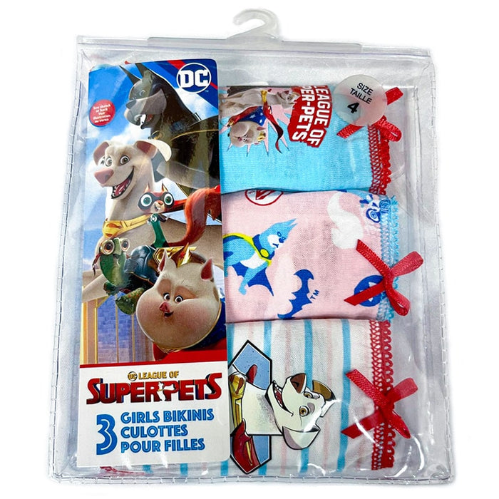 Jellifish Super Pets DC Girls Underwear - 3 Pack