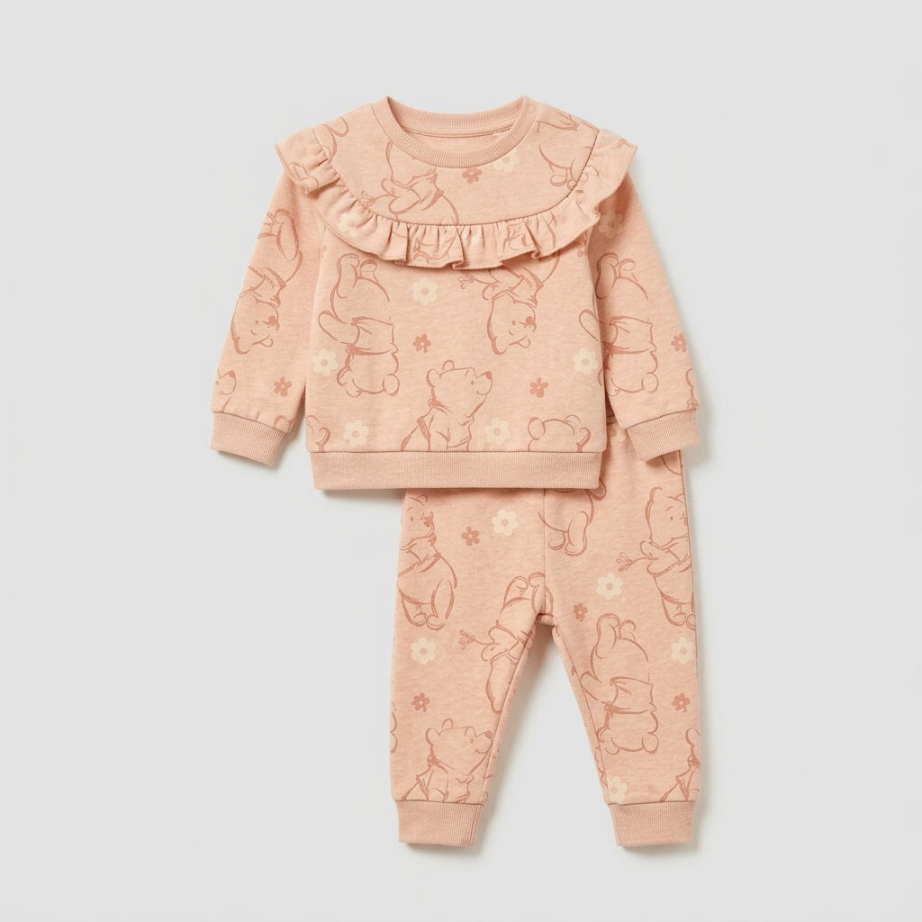 Disney Winnie the Pooh coral two-piece jogger set