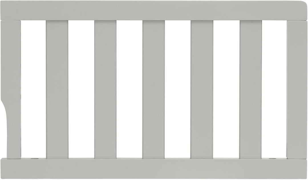 cool grey toddler bed guard rail with slat design, child safety barrier