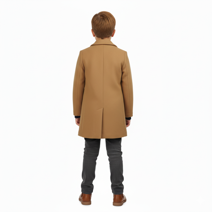 Manteau habillé pour garçons en feutre de Minoti – Tailles 8 à 14 ans