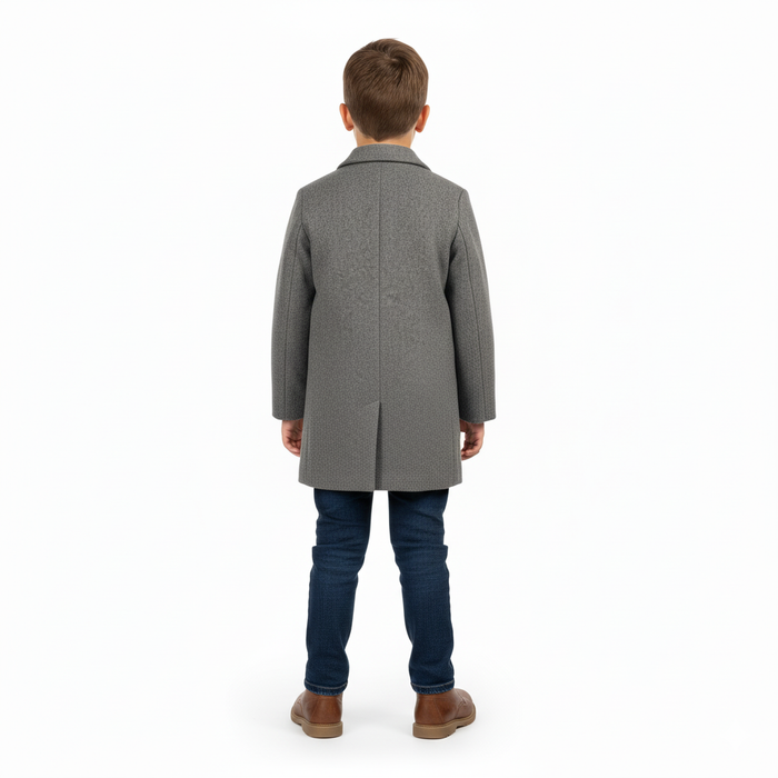 Manteau habillé pour garçons en feutre de Minoti – Tailles 8 à 14 ans