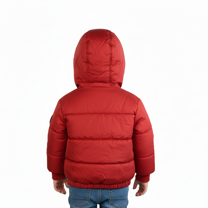 Manteau puffer pour bébé doublé en sherpa de Minoti - Tailles 9 à 24m