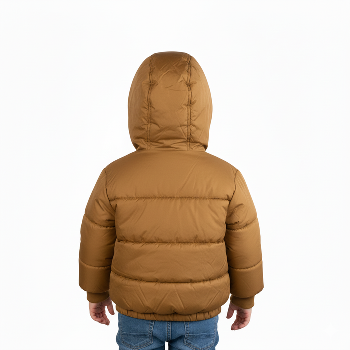 Manteau puffer pour bébé doublé en sherpa de Minoti - Tailles 9 à 24m