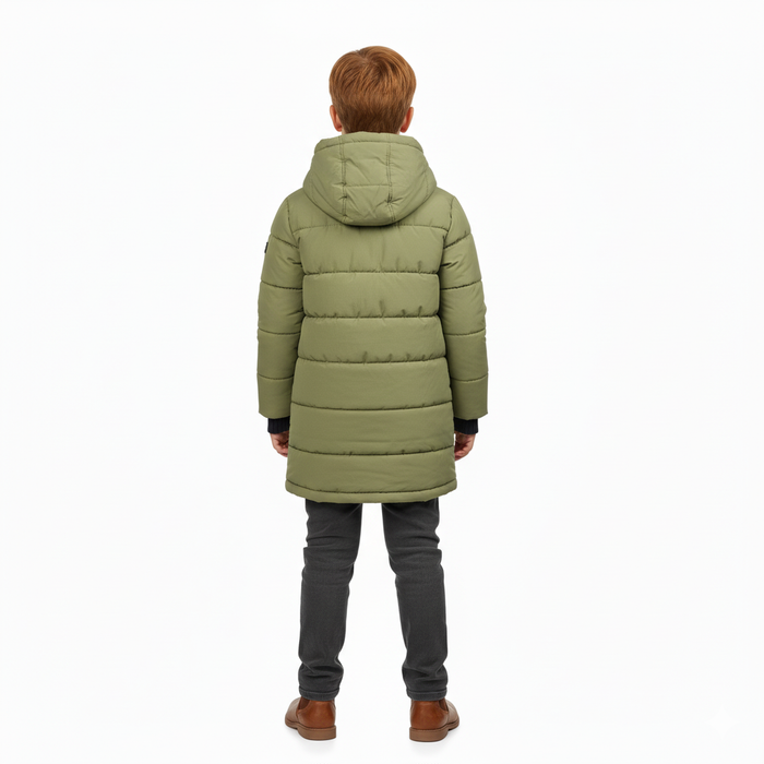 Minoti Children Olive Green Winter Parka – Sizes 2 to 14 Years