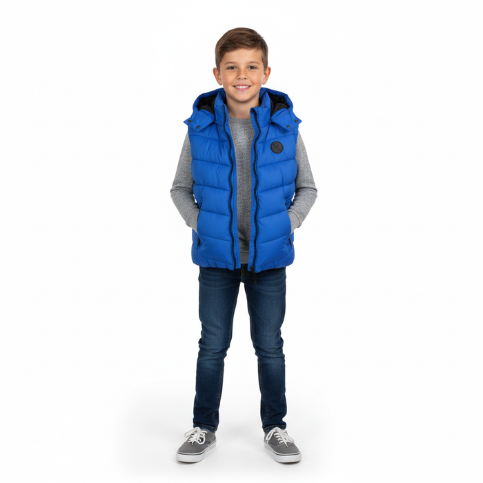 Minoti Children Sleeveless Warm Puffer Vest – Sizes 2 to 8 years