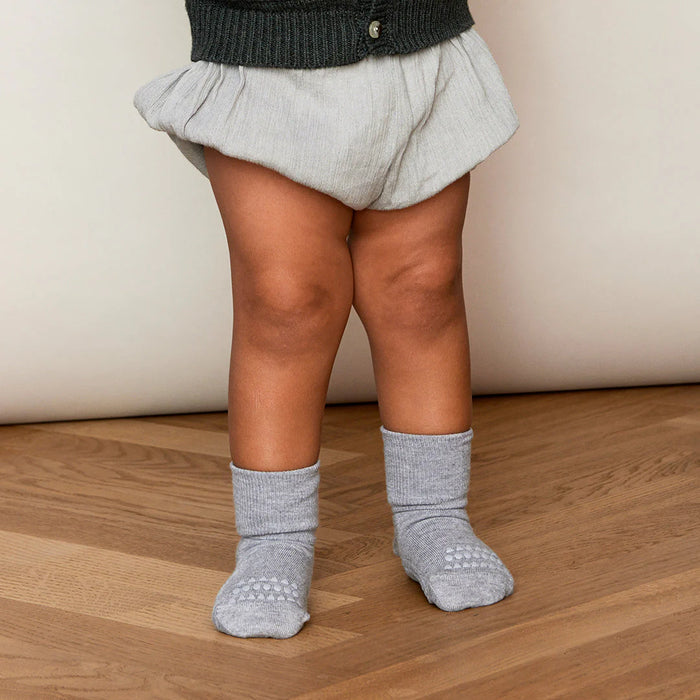 GoBabyGo Baby & Toddler Non-Slip Crew Socks - BAMBOO