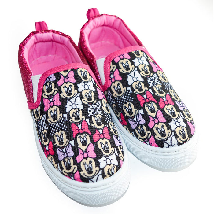 Ground Up Disney Minnie Mouse Youth Girls Canvas Slip-on Shoes