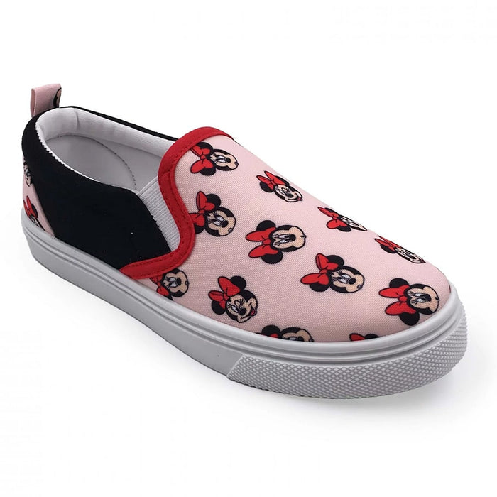 Ground Up Disney Minnie Mouse Youth Girls Canvas Slip-on Shoes