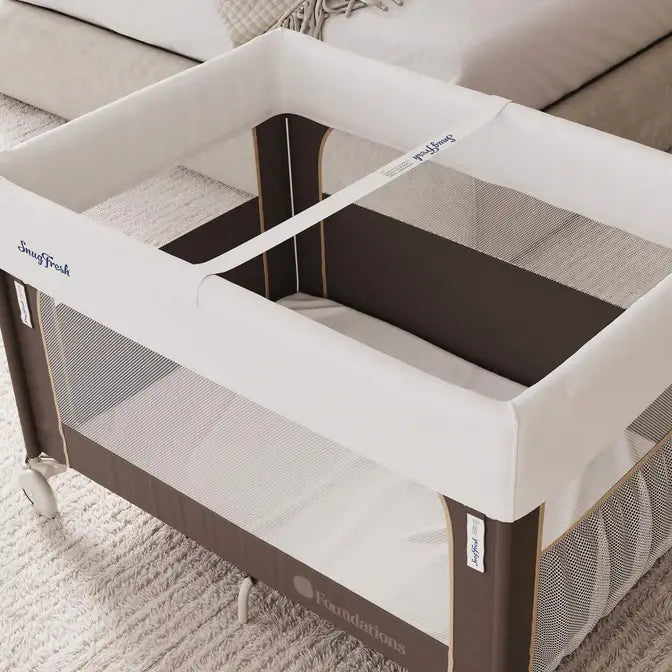 Foundations SnugFresh® Elite Travel Yard – Commercial-Grade Travel Crib & Infant Play Yard