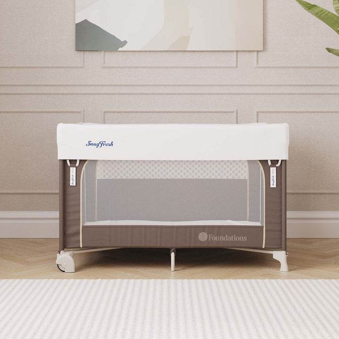 Foundations SnugFresh® Elite Travel Yard – Commercial-Grade Travel Crib & Infant Play Yard