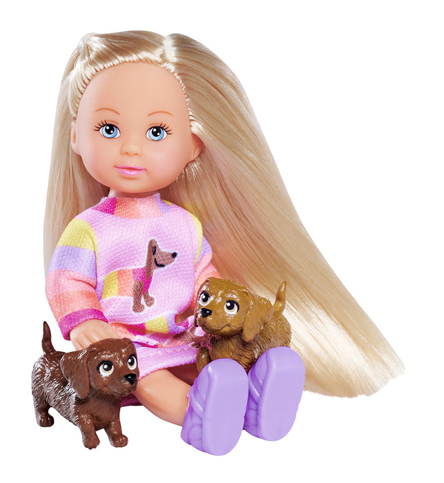 Evi Love® Doooogs Fashion Doll with Dachshund Puppies 3years+