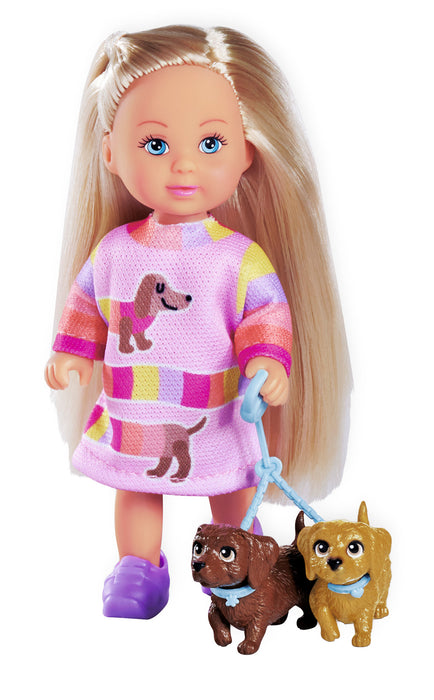 Evi Love® Doooogs Fashion Doll with Dachshund Puppies 3years+