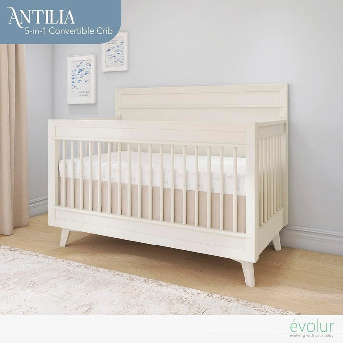 Evolur Antilia Mid Century 4-in-1 Convertible Crib