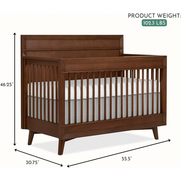 Evolur Antilia Mid Century 4-in-1 Convertible Crib