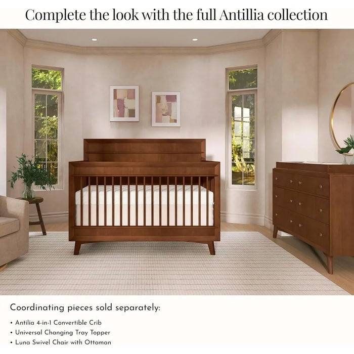 Evolur Antilia Mid Century 4-in-1 Convertible Crib