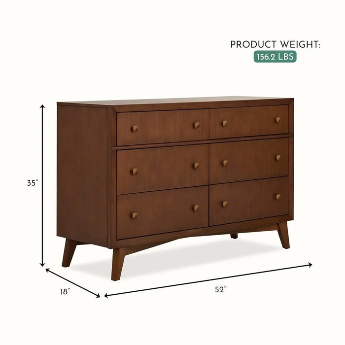 Evolur Antilia Mid Century - Double Dresser