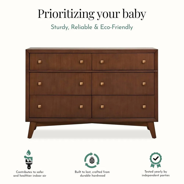 Evolur Antilia Mid Century - Double Dresser