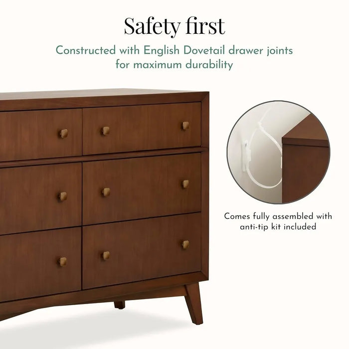Evolur Antilia Mid Century - Double Dresser