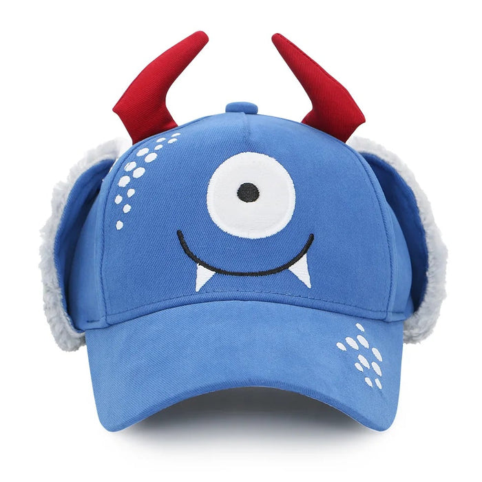 Flapjack Kids 3D Caps with Earflaps - Monster
