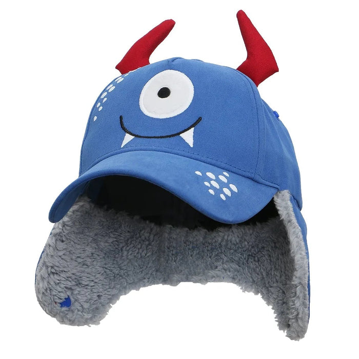 Flapjack Kids 3D Caps with Earflaps - Monster