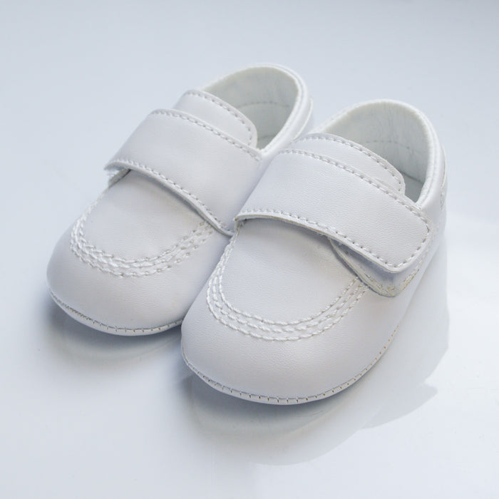 Baby Boys’ Baptism Moccasin Shoes – Soft, Stylish, and Comfortable (Baby sizes 0 to 5)