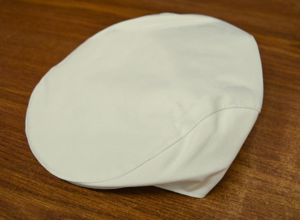 Bonnet de baptême pour bébé garçon – Modèle classique en blanc et ivoire (tailles 0 à 30 m)