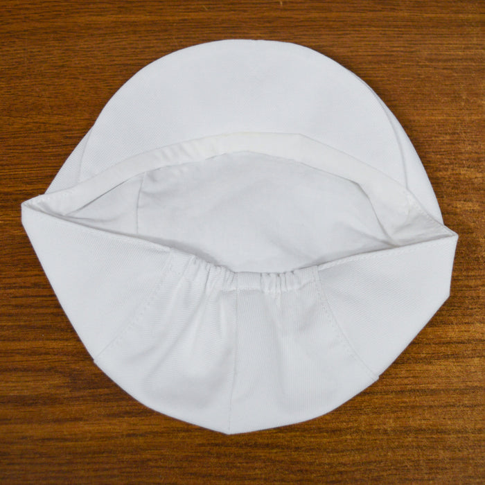 Bonnet de baptême pour bébé garçon – Modèle classique en blanc et ivoire (tailles 0 à 30 m)