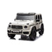 White DK-G63 kids' ride-on toy car shown on a white background