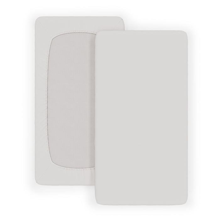 Foundations® SafeFit™ Elastic Fitted Safety Crib Sheet – Full Size Cribs – White, 6 Pack