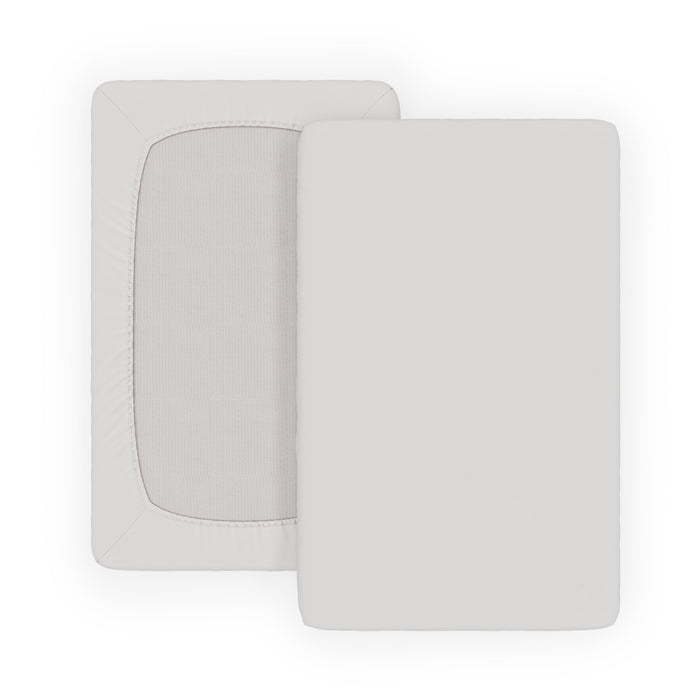 Foundations® SafeFit™ Elastic Fitted Crib Sheets – Compact Size (Up to 1.5") – White, 6 Pack