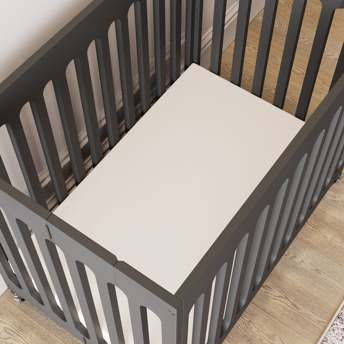 Foundations® SafeFit™ Elastic Fitted Crib Sheets – Compact Size (Up to 1.5") – White, 6 Pack