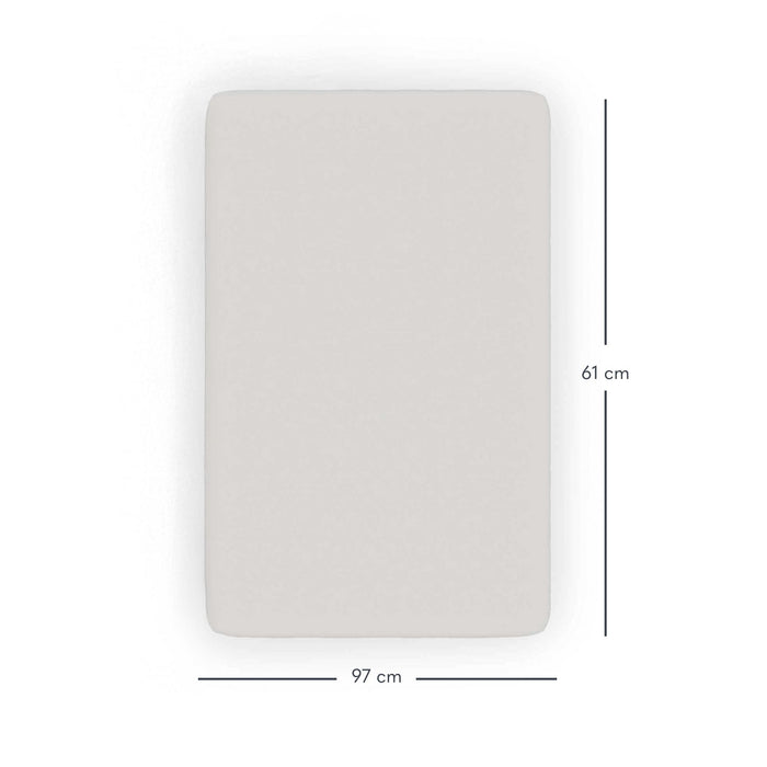 Foundations® SafeFit™ Elastic Fitted Crib Sheets – Compact Size (Up to 1.5") – White, 6 Pack