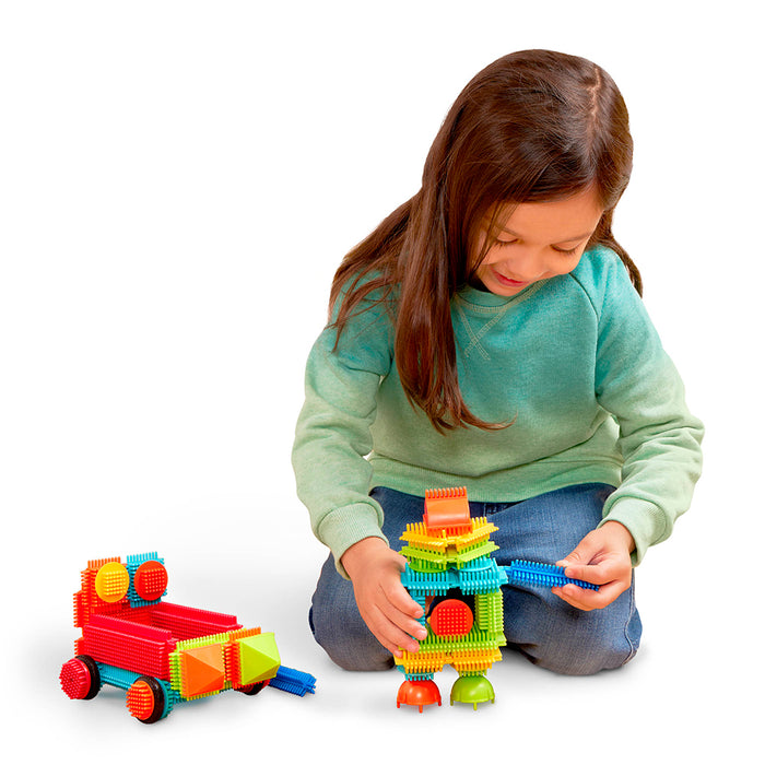 Fisher Price® Bristle Blocks - Basic Builder Bucket 50 pieces-2+ years